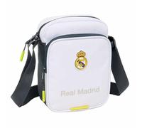 Safta Real Madrid EQUIPACIÓN 25/26 - Shoulder Bag with External Pocket, Pencil Case, Shoulder Strap, Comfortable and Versatile, Quality and Resistance, 16 x 6 x 22 cm, white, M, Casual