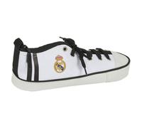 Real Madrid Shoulder Bag with Exterior Pocket 20/21, Black White, 240x85x80 mm, Slipper case