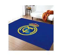 (Real Madrid) Vintage Square Carpets Soft Non Slip High Water Absorption Rug For Study Room