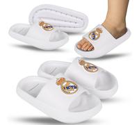 Real Madrid White children's FOAM FLIP-FLOPS for the pool THICK SOLE LIGHTW