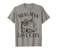 Real Man Love Cats, Funny Pet, cat lover T-Shirt