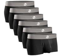 Real Men Bulge Enhancing Pouch Underwear for Men - 1, 3 and 6 Pack Set - Modal Boxer Briefs ABCD Pouch, 6 Pack 3 Inch Black, XS