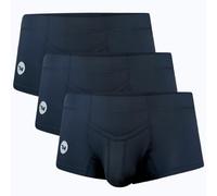 Real Men Bulge Enhancing Pouch Underwear for Men - 1 or 4 Pack Nylon 3 Inches- Ice Silk Mens Boxer Briefs ABCD Pouches XS-5XL, D Pouch 3 Pack Vfly Black, XL