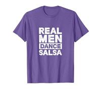 Real Men Dance Salsa Latin Music Dancer Dancing T-Shirt, Men, Purple Heather, XX-Large