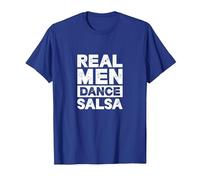 Real Men Dance Salsa Latin Music Dancer Dancing T-Shirt, Men, Royal Blue, X-Large