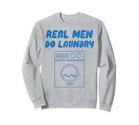 Real Men Do Laundry funny Vintage Retro Stay Home Dad Life Sweatshirt