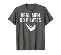 Real Men Do Pilates T-Shirt, Men, Asphalt Grey, Large