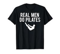 Real Men Do Pilates T-Shirt, Men, Black, Medium
