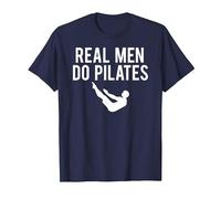 Real Men Do Pilates T-Shirt, Men, Navy Blue, Large