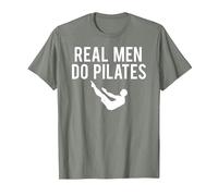 Real Men Do Pilates T-Shirt, Men, Olive Heather, XX-Large