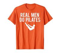 Real Men Do Pilates T-Shirt, Men, Orange, XX-Large