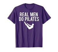 Real Men Do Pilates T-Shirt, Men, Purple, Medium