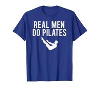 Real Men Do Pilates T-Shirt, Men, Royal Blue, Medium