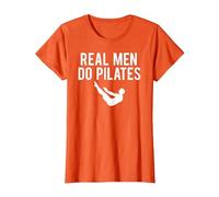 Real Men Do Pilates T-Shirt, Women, Orange, 3X-Large