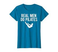 Real Men Do Pilates T-Shirt, Women, Sapphire Blue, 3X-Large