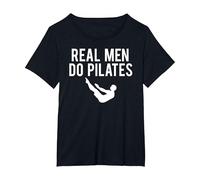 Real Men Do Pilates T-Shirt, Women's Plus, Black, 3X
