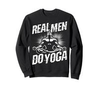 REAL MEN DO Yoga Funny Yoga Pose Sweatshirt