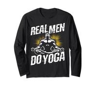 Real Men Do Yoga Funny Yoga Real Men Do Long Sleeve T-Shirt