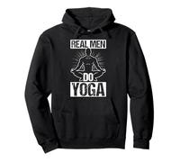 REAL MEN DO Yoga Men's Yoga Motivation Pullover Hoodie
