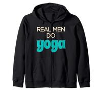 Real Men Do Yoga Namaste Meditation Fitness Yoga Lover Zip Hoodie