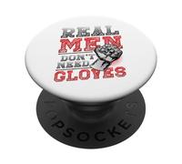 Real Men Don´t Need Gloves Bare Knuckle Boxer PopSockets Adhesive PopGrip