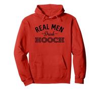 Real Men Drink Hooch Funny Moonshine Alcohol Pullover Hoodie