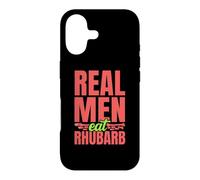 Real Men Eat Rhubarb Farmer Botanist Vegan Buckwheat Case for iPhone 17