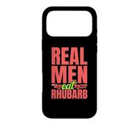Real Men Eat Rhubarb Farmer Botanist Vegan Buckwheat Case for iPhone 17 Pro Max