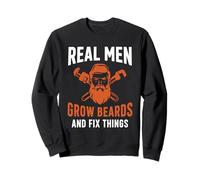 Real Men Grow Beards And Fix Things Beard Sweatshirt