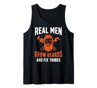Real Men Grow Beards and Fix Things Beard Tank Top