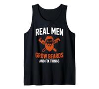 Real Men Grow Beards and Fix Things Beard Tank Top