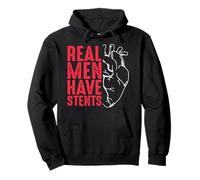 Real Men Have Stents Coronary Angioplasty Patient Pullover Hoodie