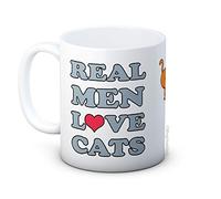 Real Men Love Cats - Ceramic Coffee Mug