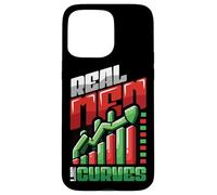 Real Men Love Curves Funny Stock Market Trader Case for iPhone 15 Pro Max