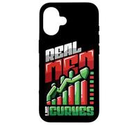 Real Men Love Curves Funny Stock Market Trader Case for iPhone 16