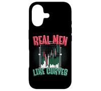 Real Men Love Curves Funny Stock Market Trader Case for iPhone 17