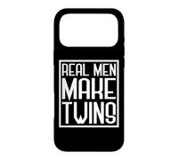 Real Men Make Twins, Father's Day Twin Dad Father Papa Funny Case for iPhone 17 Pro Max