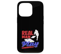 Real Men Play Cornhole Lover Perfect Game Fun Case for iPhone 13 Pro