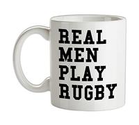 Real Men Play Rugby - 10oz - Ceramic Mug for Coffee/Tea