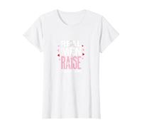 Real Men Raise Daughters: Proud Dad's Empowering Message T-Shirt, Women, White, L