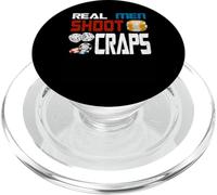 Real Men Shoot Craps Funny Gambling Las Vegas Roll Dice PopSockets PopGrip for MagSafe