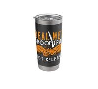 Real Men Shoot Sporting Clays Target Shooting Clay Shooting Stainless Steel Insulated Tumbler
