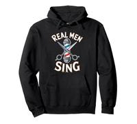 Real Men Sing Barbershop Quartets Musicians Themed Pullover Hoodie