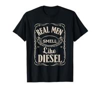 Real Men Smell Diesel Mechanic Funny Farmer Trucker T Shirt T-Shirt