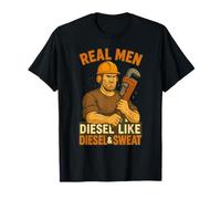 Real Men Smell Like Diesel & Sweat Oilfield T-Shirt T-Shirt