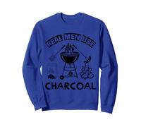 Real Men Use Charcoal BBQ Grill Master Cook Funny Chef Shirt Sweatshirt