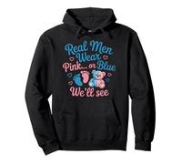 Real Men Wear Baby Shower Girl Boy Keeper Gender Reveal Pullover Hoodie