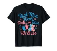 Real Men Wear Baby Shower Girl Boy Keeper Gender Reveal T-Shirt