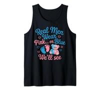 Real Men Wear Baby Shower Girl Boy Keeper Gender Reveal Tank Top