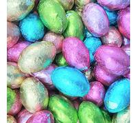 Real Milk Chocolate Mini Eggs in Foil Wrappers x 600 - Perfect for Easter Egg Hunts, All Natural Flavours, Bulk Bag of 600 Eggs